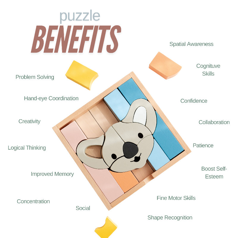 Stellavan & Papa - 3-in-1 Small Block Puzzle, Kangaroo image 7