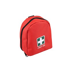 Red Bag with Carabiner Clip Small Empty