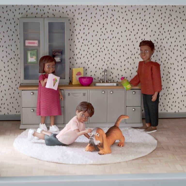 Lundby Doll House Furniture - Kitchen Counter, Sink & Dishwasher Set image 3