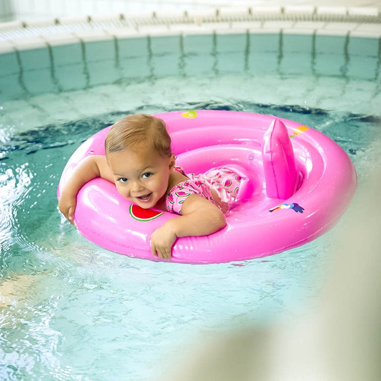 Swim Essentials Inflatable Baby Swimseat - Pink Safari, 0-1 yrs image 6