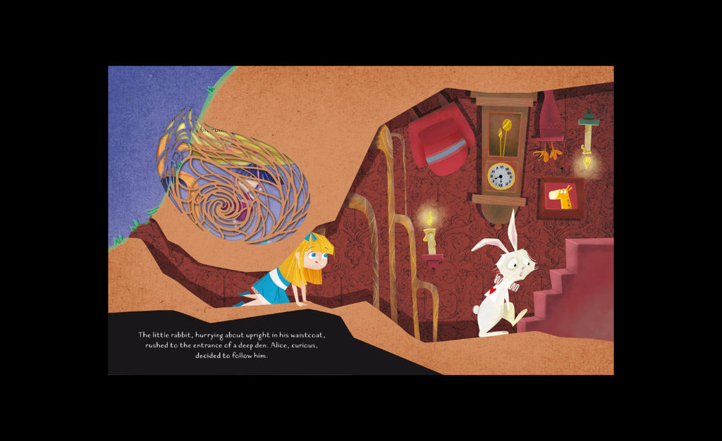 Sassi - Die-Cut, Fairy Tale Book  - Alice in Wonderland image 3