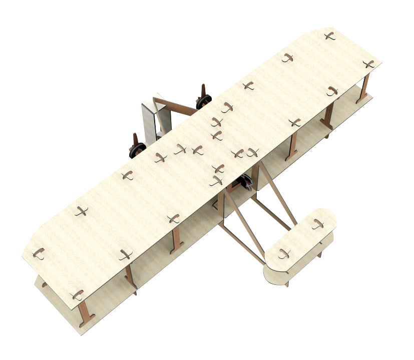 Sassi Travel Learn Explore Wright Bros 3D Plane Construction and Book Set image 2