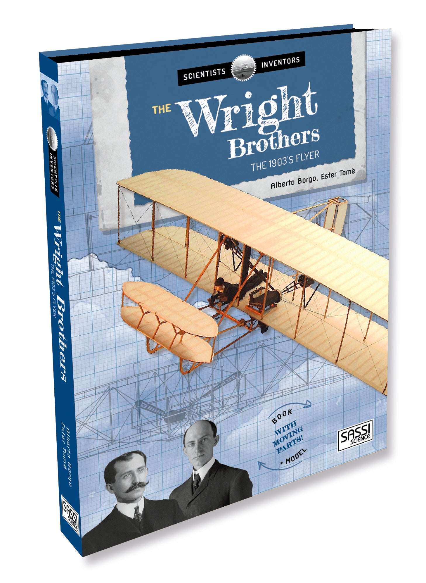 Sassi Travel Learn Explore Wright Bros 3D Plane Construction and Book Set