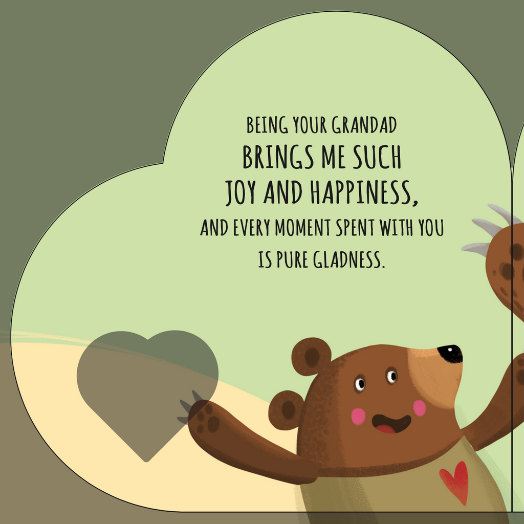 Sassi Shaped Board Book -  with Love Grandad image 3