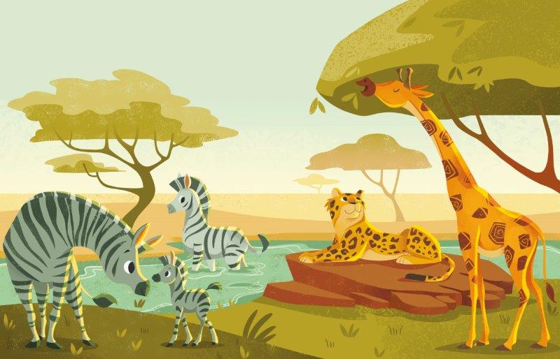 Sassi Free the Colours Reusable Paint Brush Book - The Savannah image 3