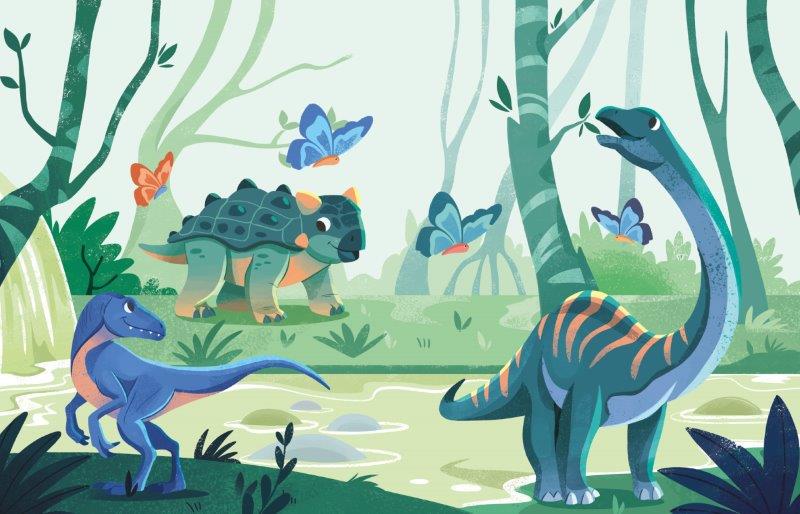 Sassi Free the Colours Reusable Paint Brush Book - Dinosaurs image 4