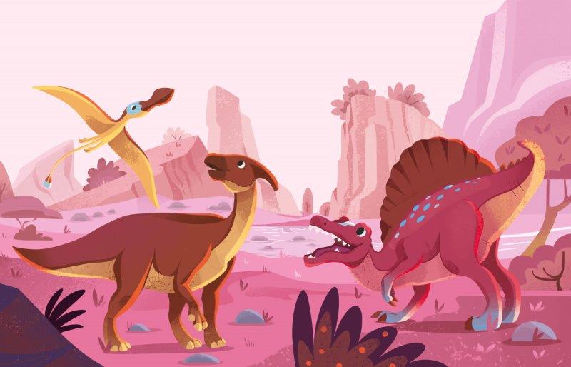 Sassi Free the Colours Reusable Paint Brush Book - Dinosaurs image 3