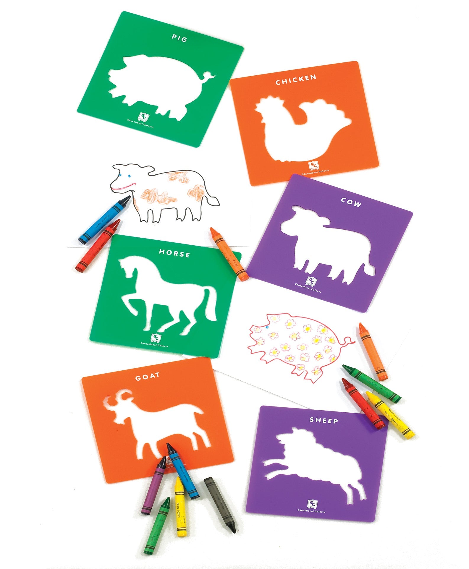 Farmyard Animals Stencils image 2