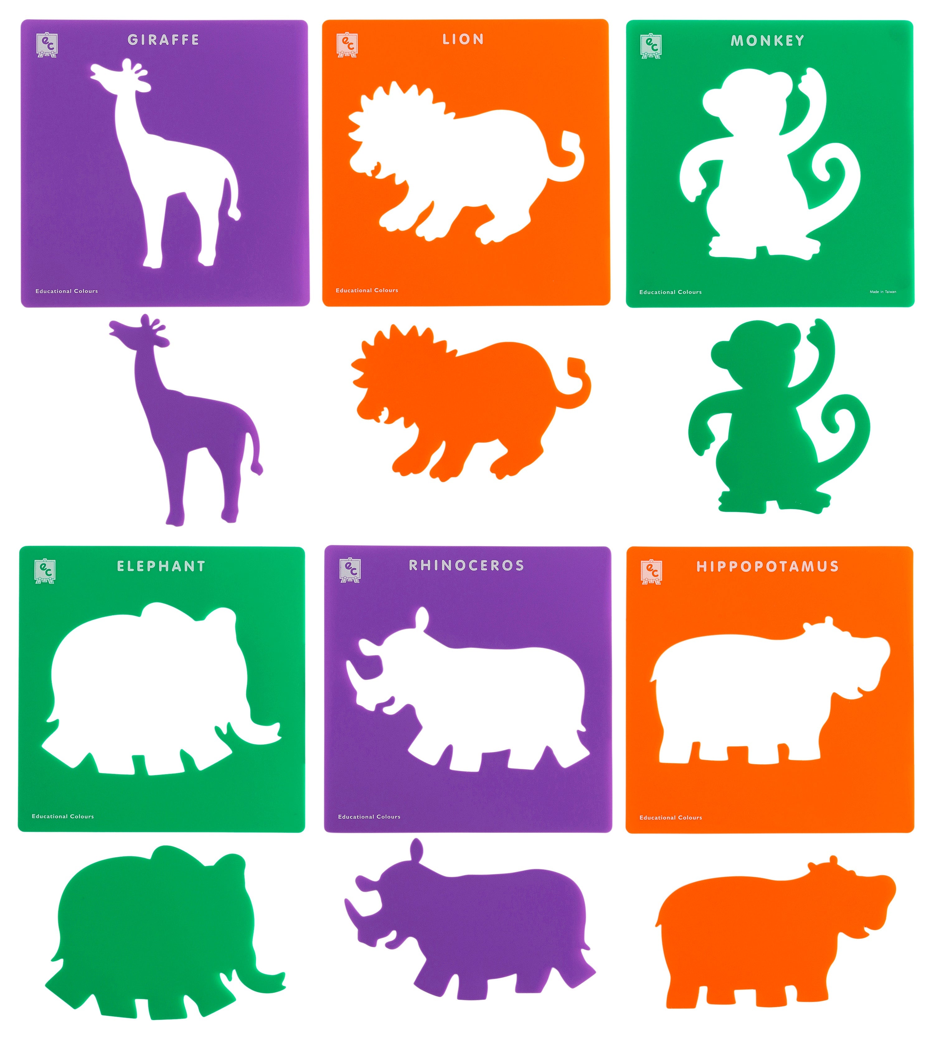 Jungle Animals Stencils image 2
