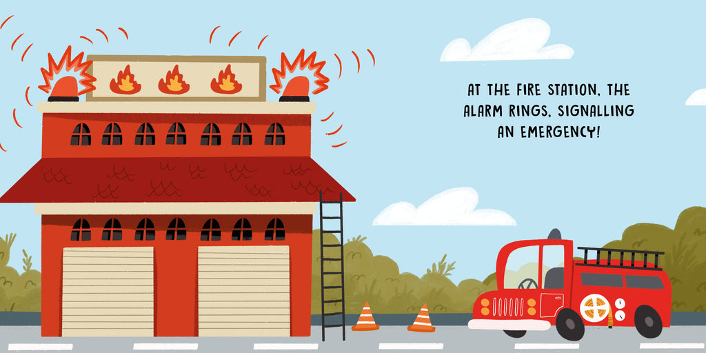 Sassi Board Book Sweet Sounds Stories - Firefighters image 2