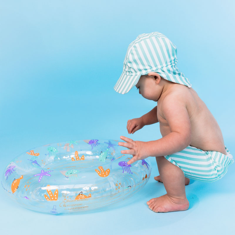 Swim Essentials Inflatable Swim Ring - Marine Magic Transparent, 55 cm image 2