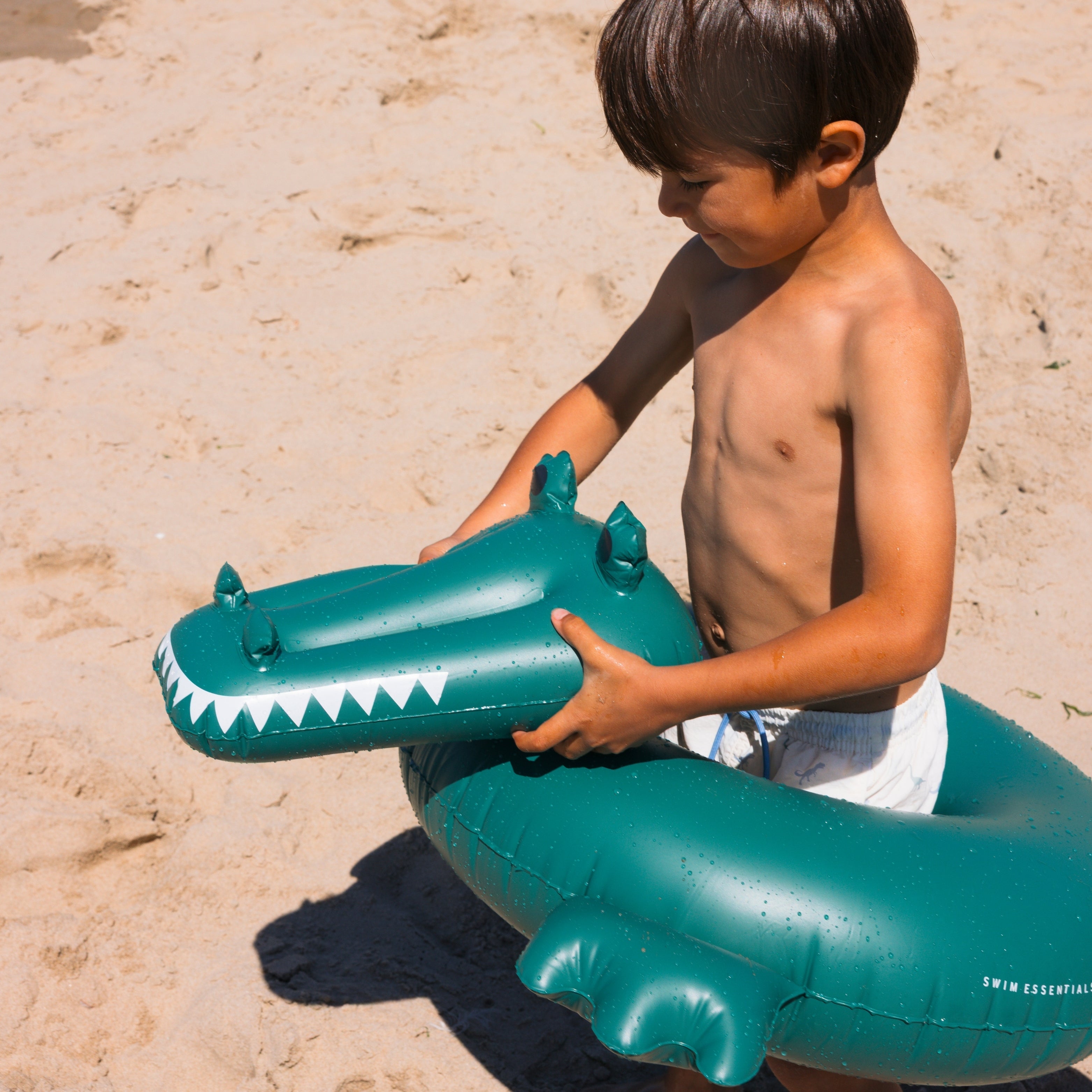 Swim Essentials Inflatable Swim Ring - Green Crocodile, 65 cm image 2
