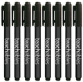 Teachables Thinline Permanent Markers Black PK12
