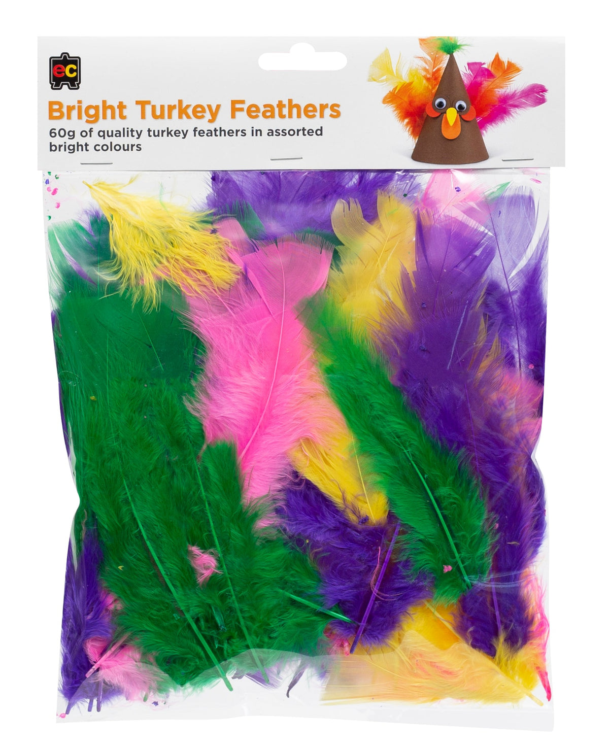 Bright Turkey Feathers