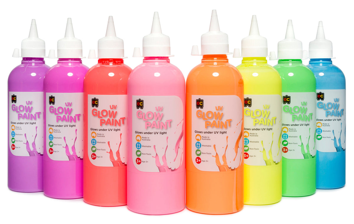 UV Glow Paint Set 500mls