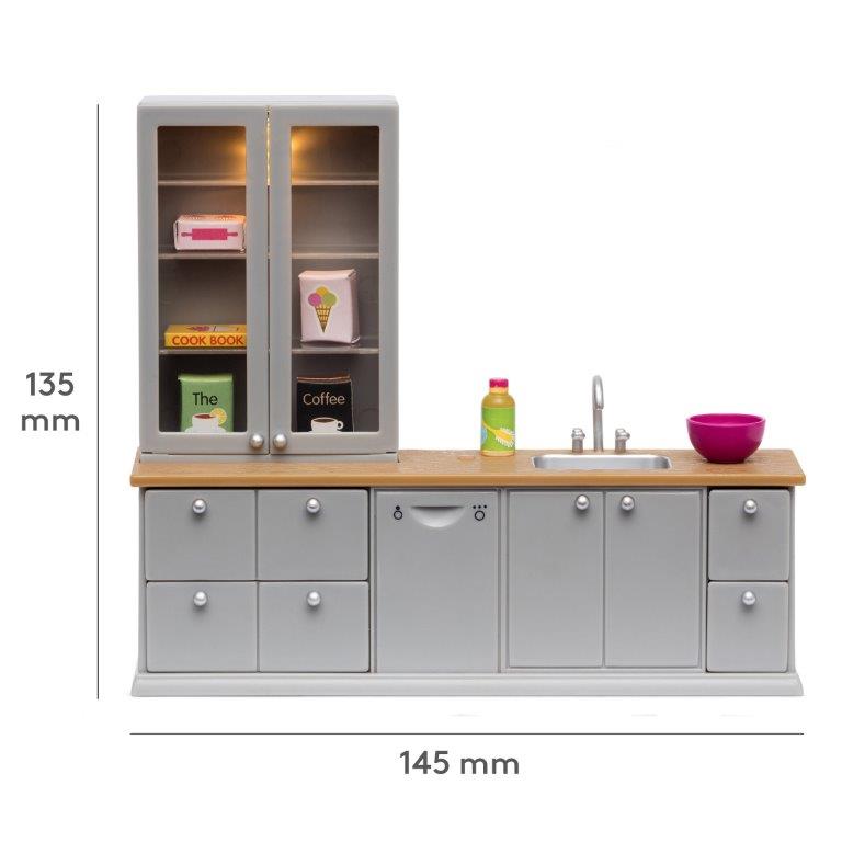 Lundby Doll House Furniture - Kitchen Counter, Sink & Dishwasher Set image 7