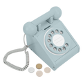 Imagine That Wooden Rotary Telephone, Aqua Green