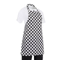 Childrens Whites Childrens Bib Apron Big Black and White Check