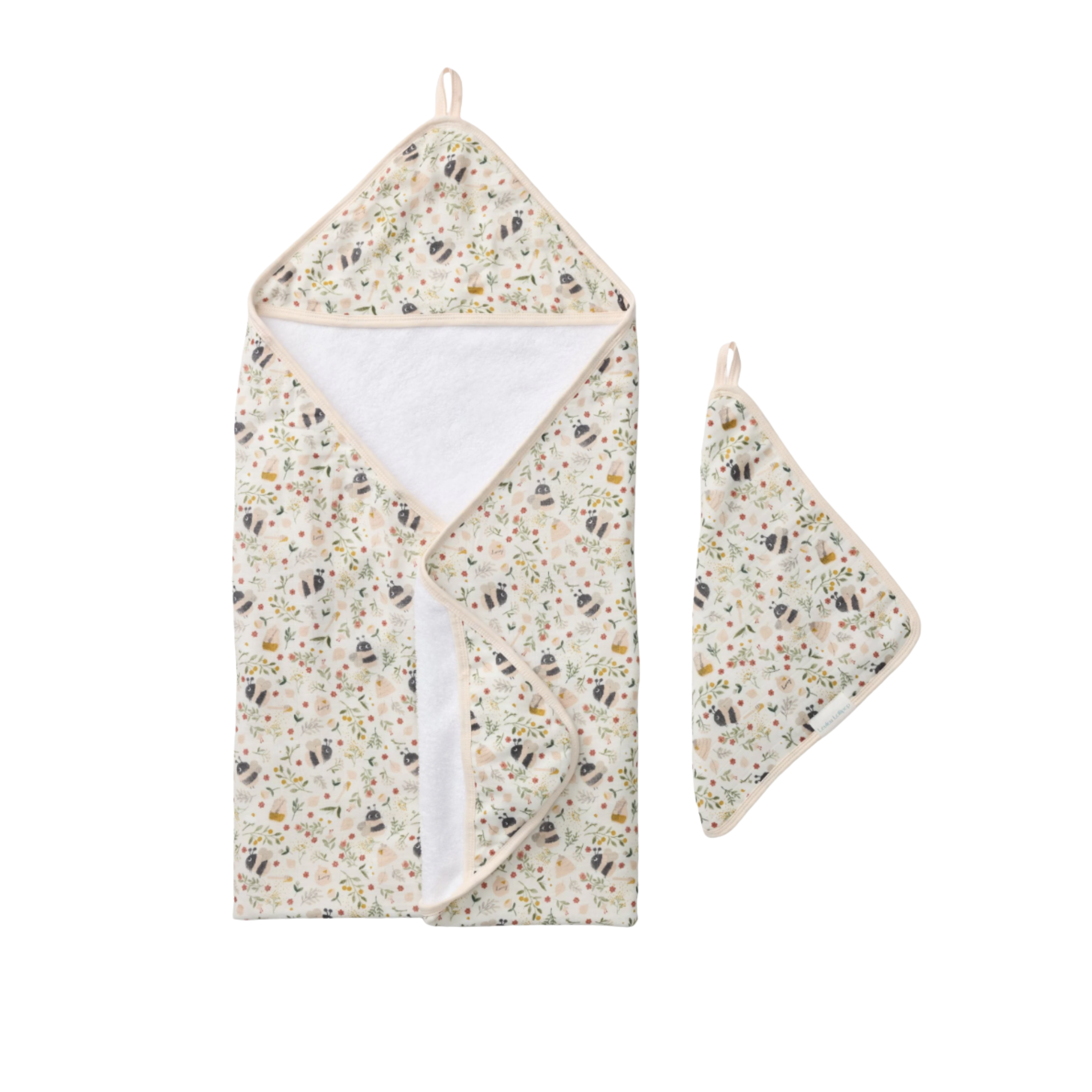 LouLou Lollipop Hooded Towel Set - Bumble Bees