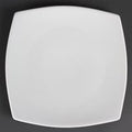 Olympia Whiteware Rounded Square Plates 270mm (6 Pack)