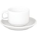 SPECIAL OFFER Olympia Athena Stacking Tea Cup And Saucer Combo (24 Pack)