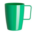 Olympia Kristallon PC Handled Beaker Green - 284ml 9.6fl oz (Box 12)
