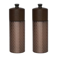 Olympia Copper Wood Salt and Pepper Mill Set (2 Pack)