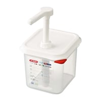 Araven Sauce Dispenser with Pump GN 1/6 Transparent 2.6Ltr