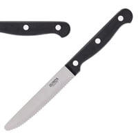 Olympia Rounded Steak Knife Black - 114mm 4 1/2" (Box 12)