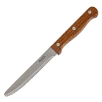 Olympia Rounded Steak Knife Wood - 114mm 4 1/2" (Box 12)