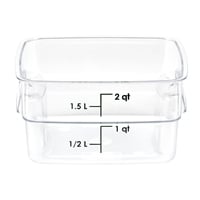Cambro Fresh Pro Square Container Polycarbonate - Clear - 1.9Ltr