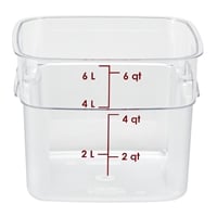 Cambro Fresh Pro Square Container Polycarbonate - Clear - 5.7Ltr