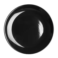 Olympia Cafe Coupe Plate Black - 205mm 8" (Box 12)