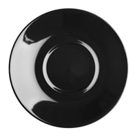 Olympia Cafe Saucer Black (Fits CU953 & CU954) - 154mm 6" (Box 12)