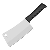 Vogue Black Cleaver 180mm