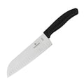 Victorinox Santoku Knife Black Scalloped Edge 171mm