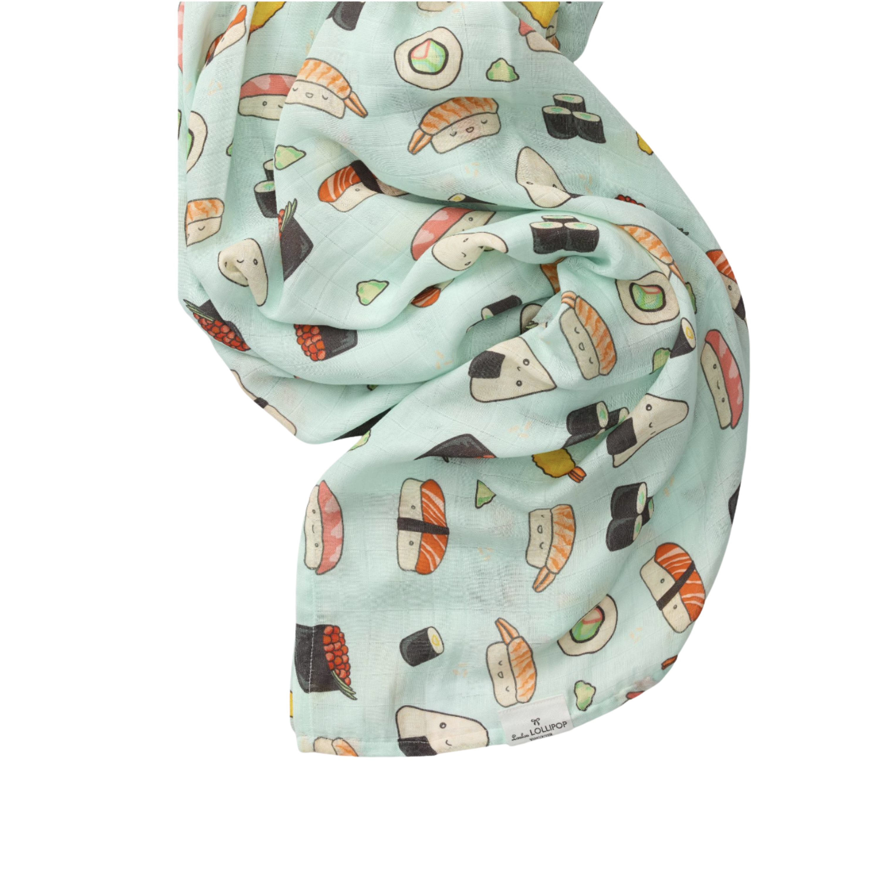 LouLou Lollipop Muslin Swaddle - Sushi