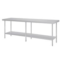 Vogue Premium Stainless Steel Table 2400mm