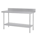 Vogue Premium Stainless Steel Table with Splashback 1800mm