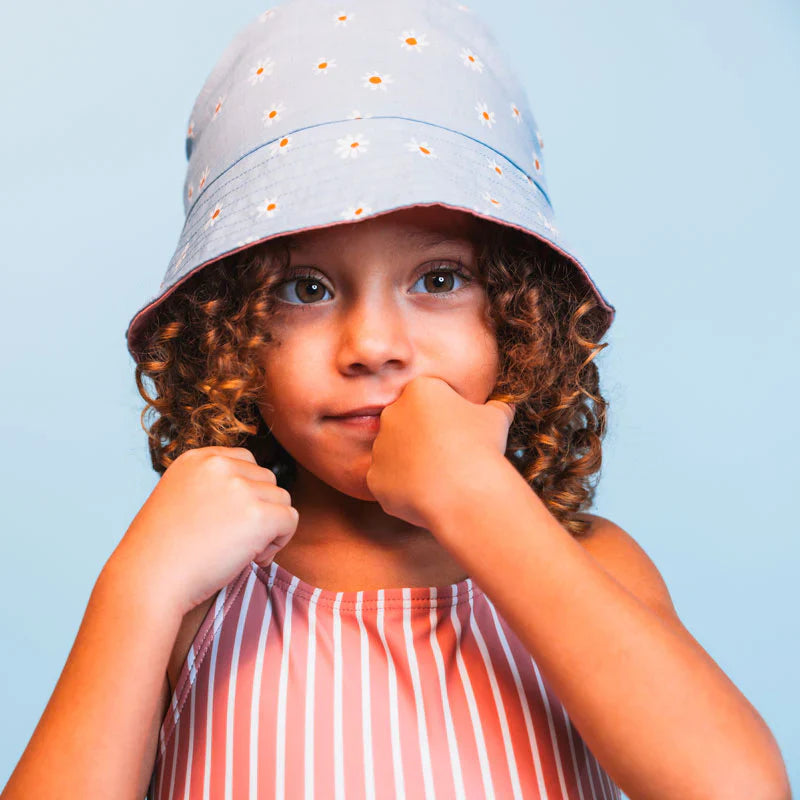 Swim Essentials UV Sunhat, Daisy Flowers Reversible image 3