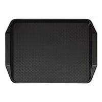 Cambro Fast Food Rectangular Handled Tray - Black - 300x410mm