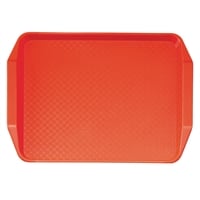 Cambro Fast Food Rectangular Handled Tray - Red - 300x410mm