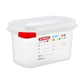 Araven Polypropylene 1/9 Gastronorm Containers With Lids 100mm (4 Pack)