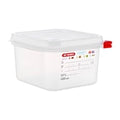 Araven Polypropylene 1/6 Gastronorm Containers With Lids 100mm (4 Pack)