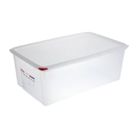 Araven Polypropylene 1/1 Gastronorm Containers With Lids 200mm (4 Pack)