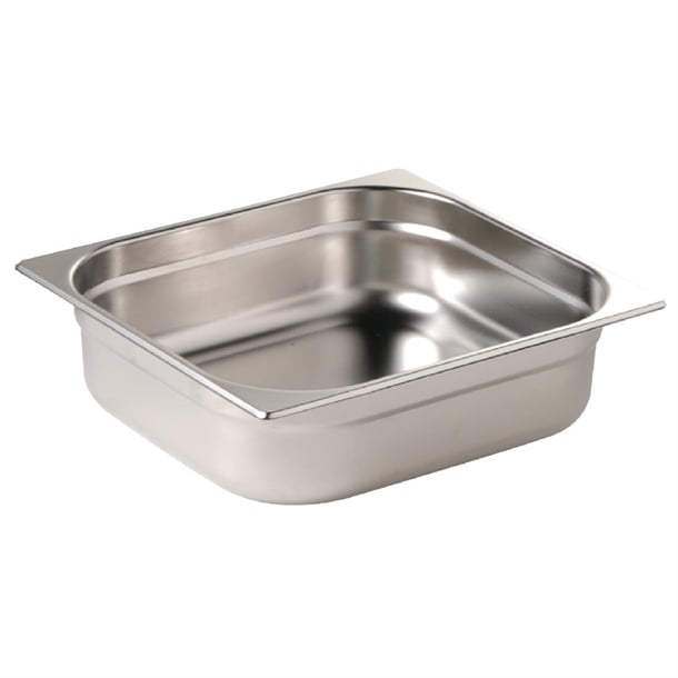 Vogue Stainless Steel Gastronorm Tray 1/2 - 100mm deep