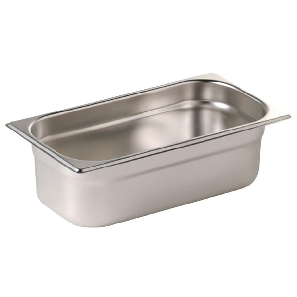 Vogue Stainless Steel Gastronorm Tray 1/3 - 150mm deep