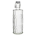 Olympia Geo Glass Water Bottle with Stopper - 1Ltr (Box 6)