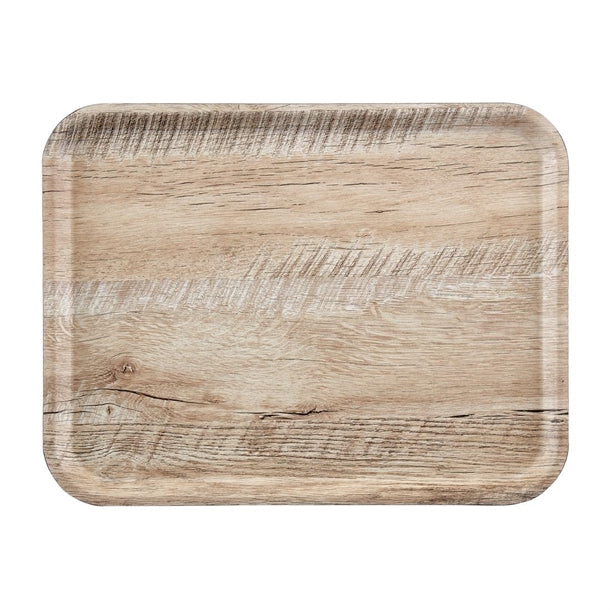 Cambro Madeira Laminate Rectangular Tray Light Oak 430-460mm