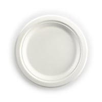 BioPak Round Biocane Plates - 23cm (500 Pack)
